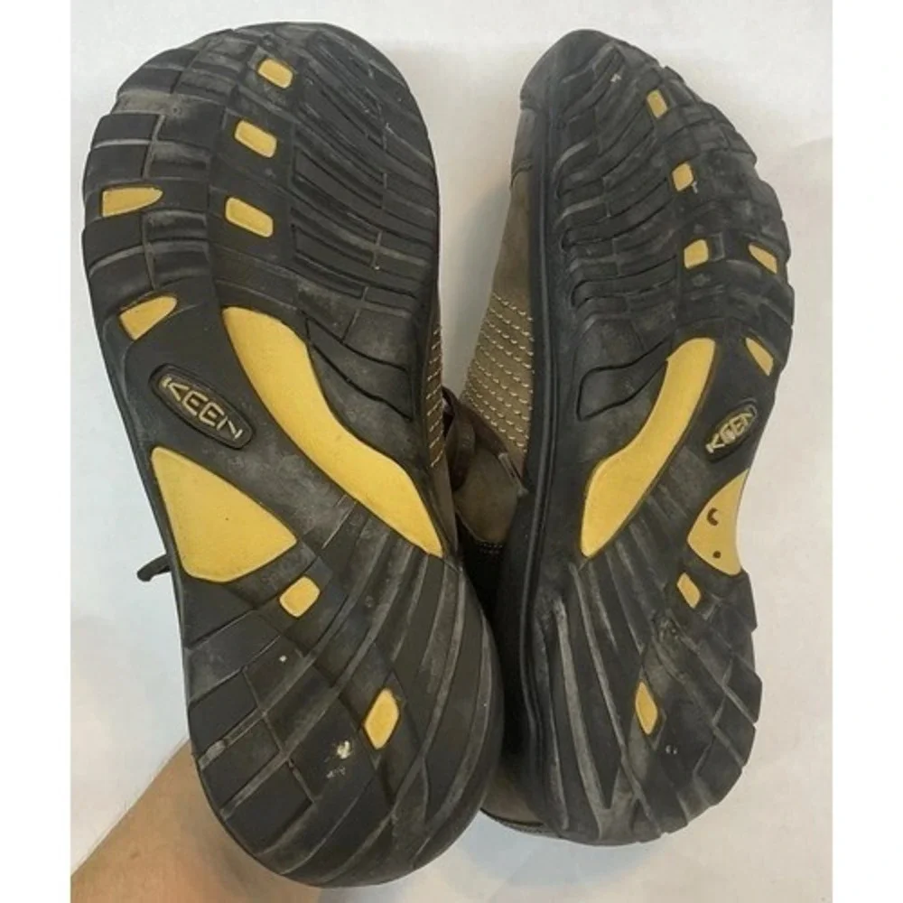 Keen Austin Brown/Yellow Lace Up Walking Oxford Shoes Sneakers Men 12 China